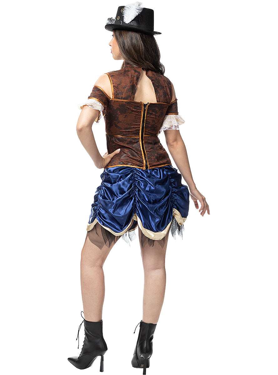 Déguisement Steampunk court femme