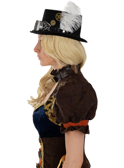 Chapeau Steampunk avec lunettes