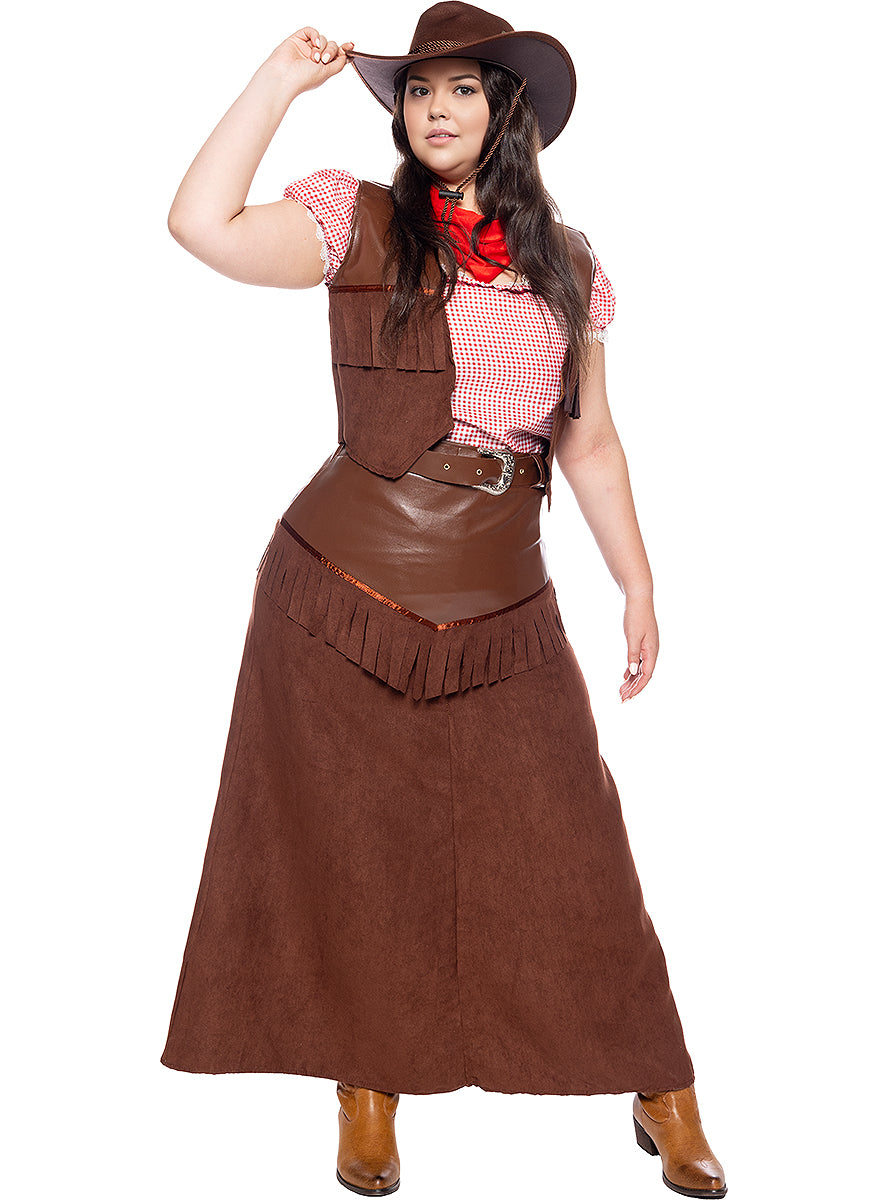 Déguisement Cowboy Deluxe femme grande taille