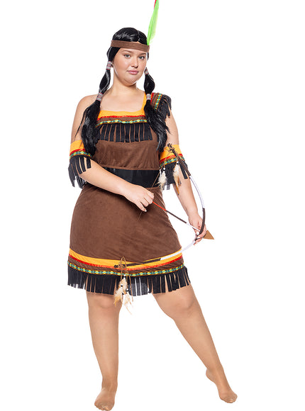 Déguisement indienne femme Deluxe grande taille