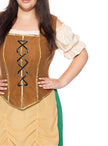 Déguisement aubergiste médiévale femme grande taille
