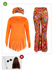 Déguisement Hippie joyeux femme grande taille