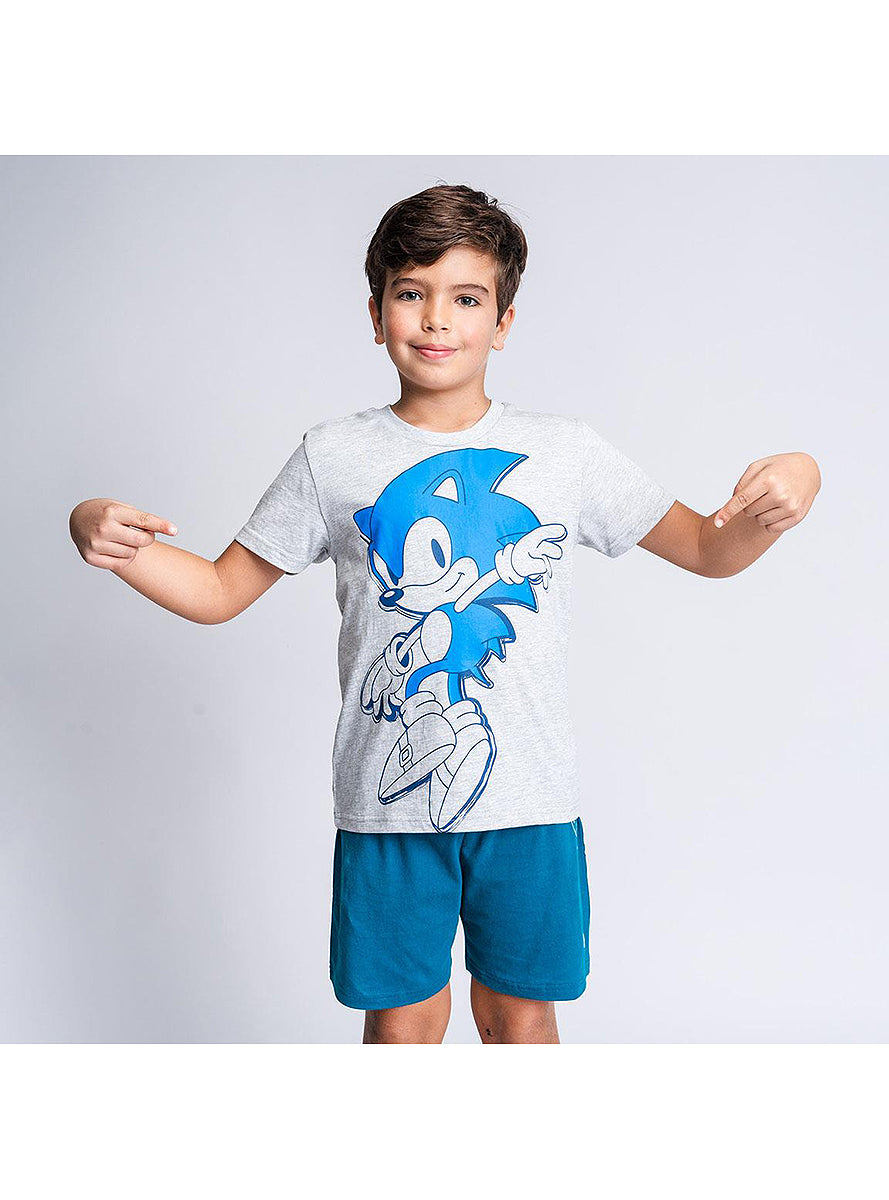 Pyjama Sonic court garçon