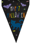 Guirlande à fanions Halloween citrouille - Happy Halloween