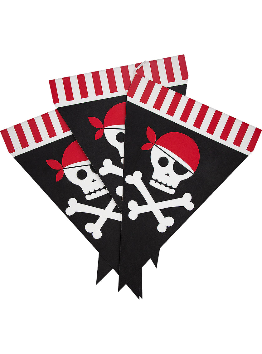 Guirlande à fanions pirates - Pirates Party