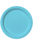 8 assiettes bleu ciel (23cm) - Gamme couleur unie