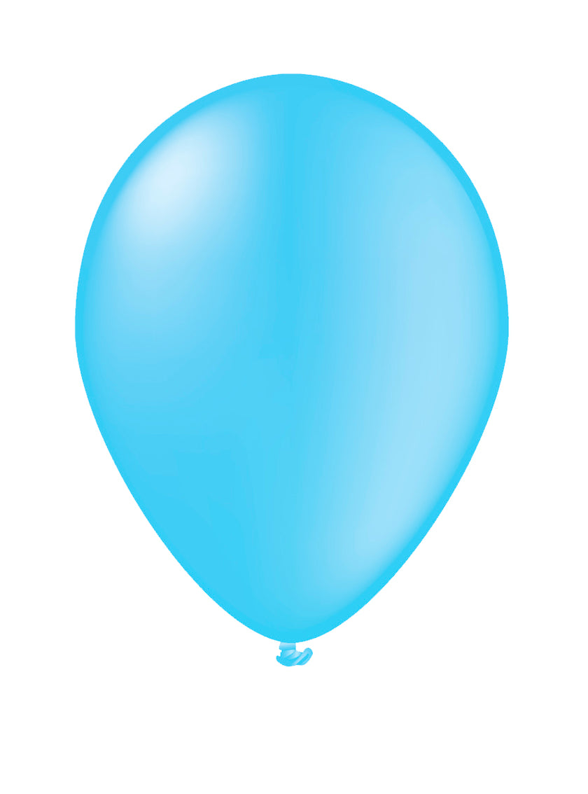 10 ballons bleu ciel - Gamme couleur unie