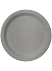 8 assiettes argentées 23cm - Gamme couleur unie