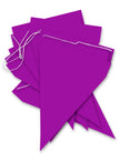 Guirlande à fanions violets - Gamme couleur unie