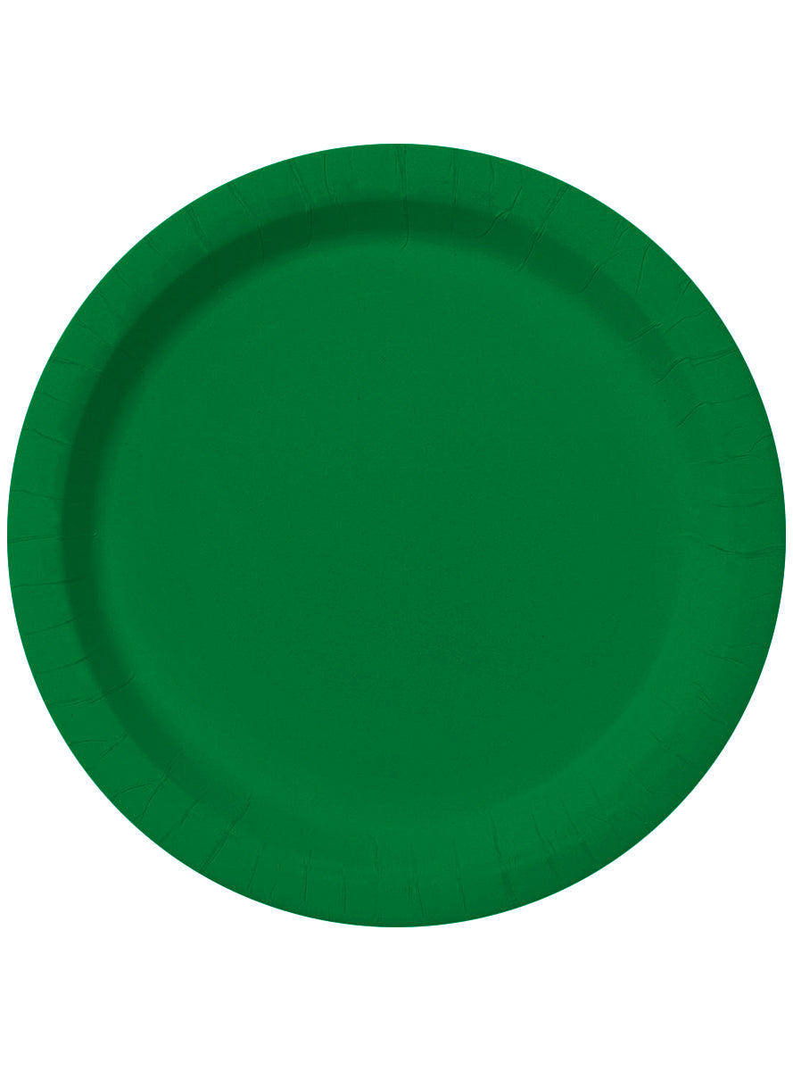 8 assiettes vertes23cm - Gamme couleur unie