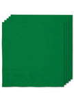 16 serviettes vertes 33x33cm - Gamme couleur unie