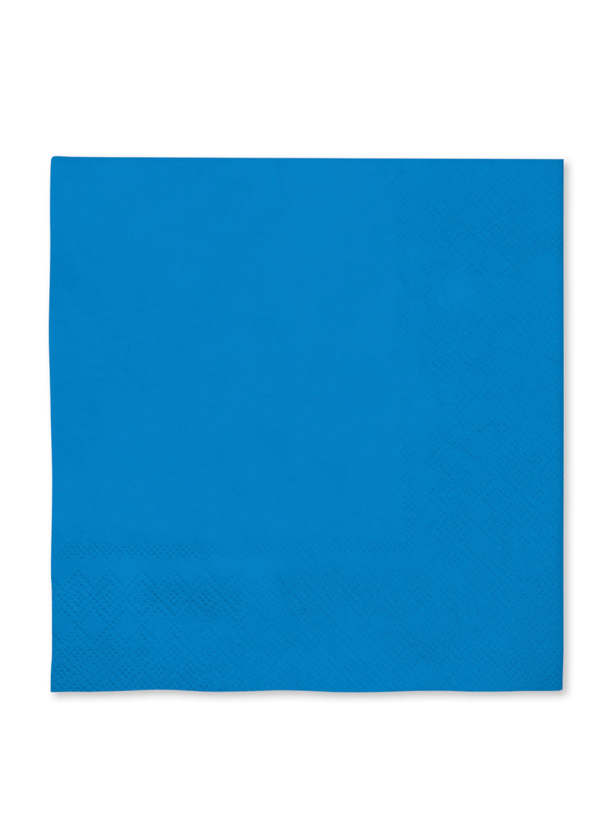 16 serviettes bleu marine 33x33cm - Gamme couleur unie