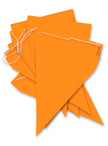 Guirlande à fanions orange - Gamme couleur unie