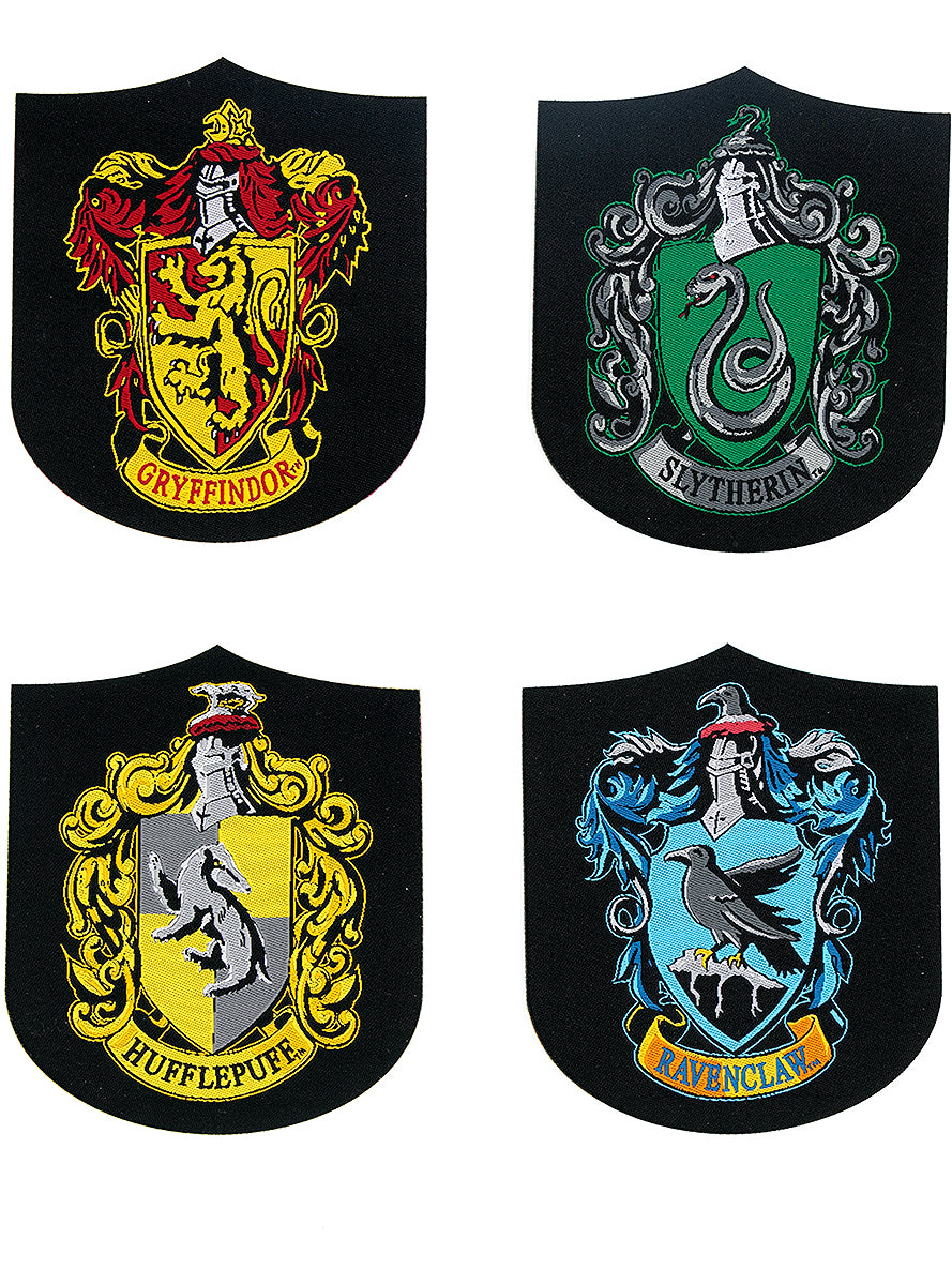 4 écussons Maisons de Poudlard - Harry Potter