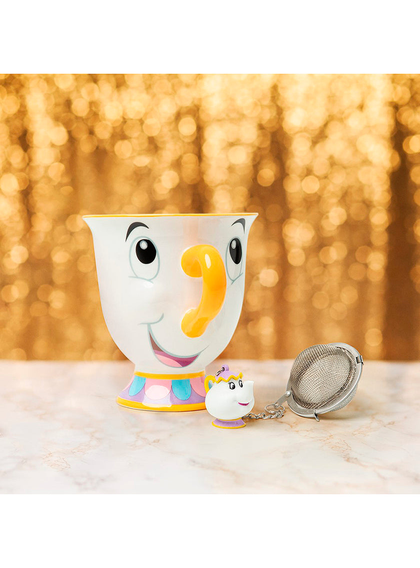 Coffret cadeau Zip: Tasse et infuseur - La Belle et la Bête