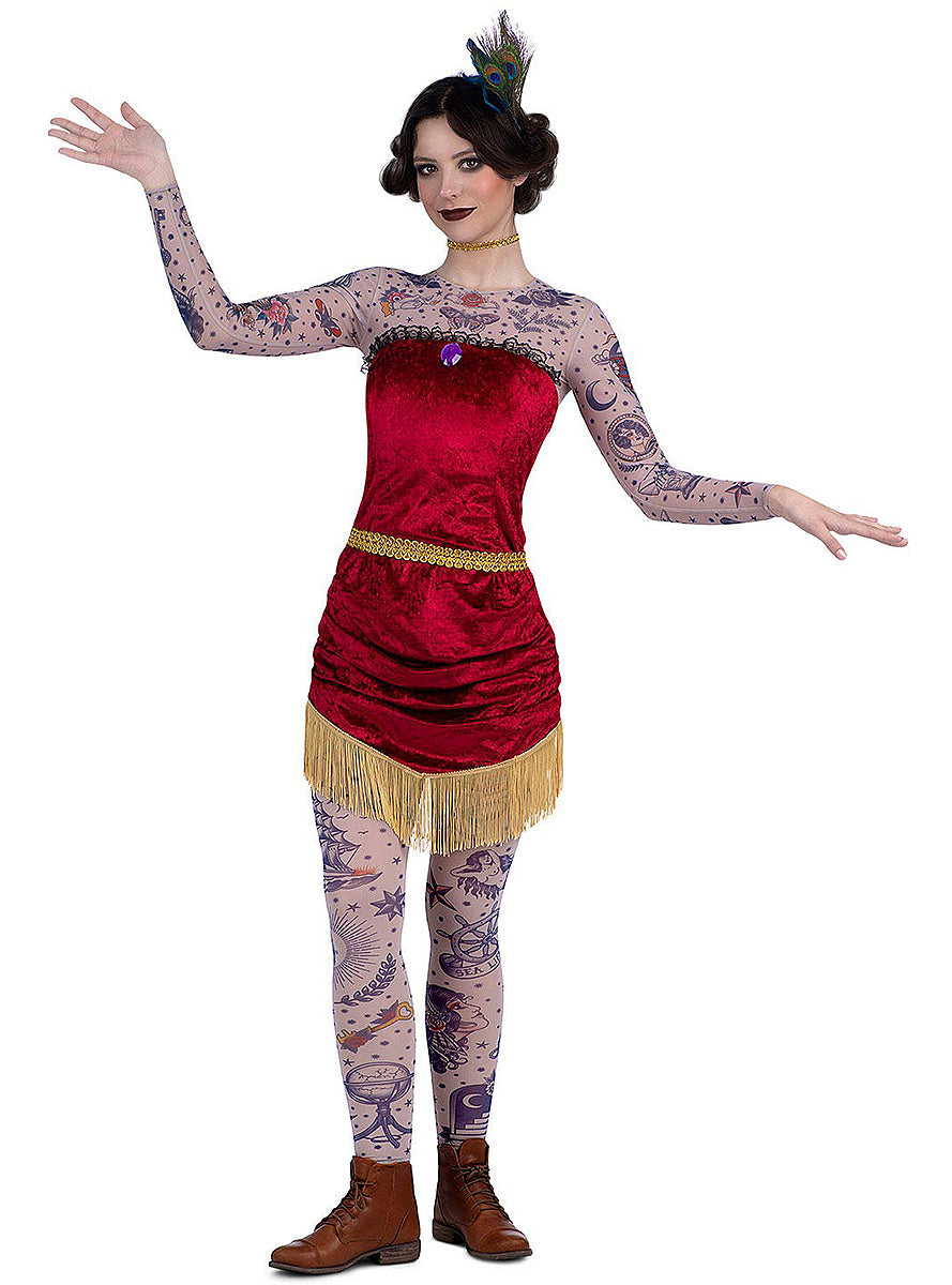 Déguisement cirque femme tatouée