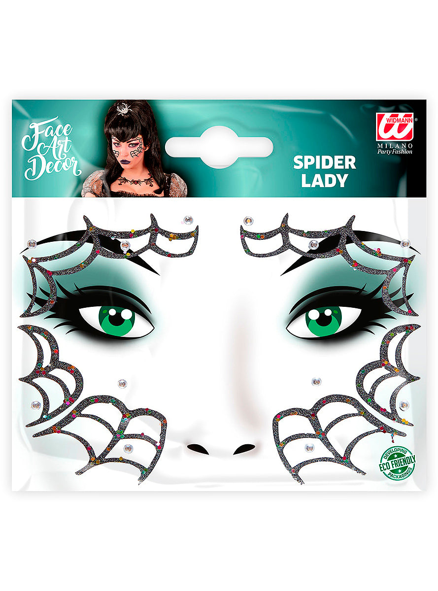 Bijoux visage araignée femme