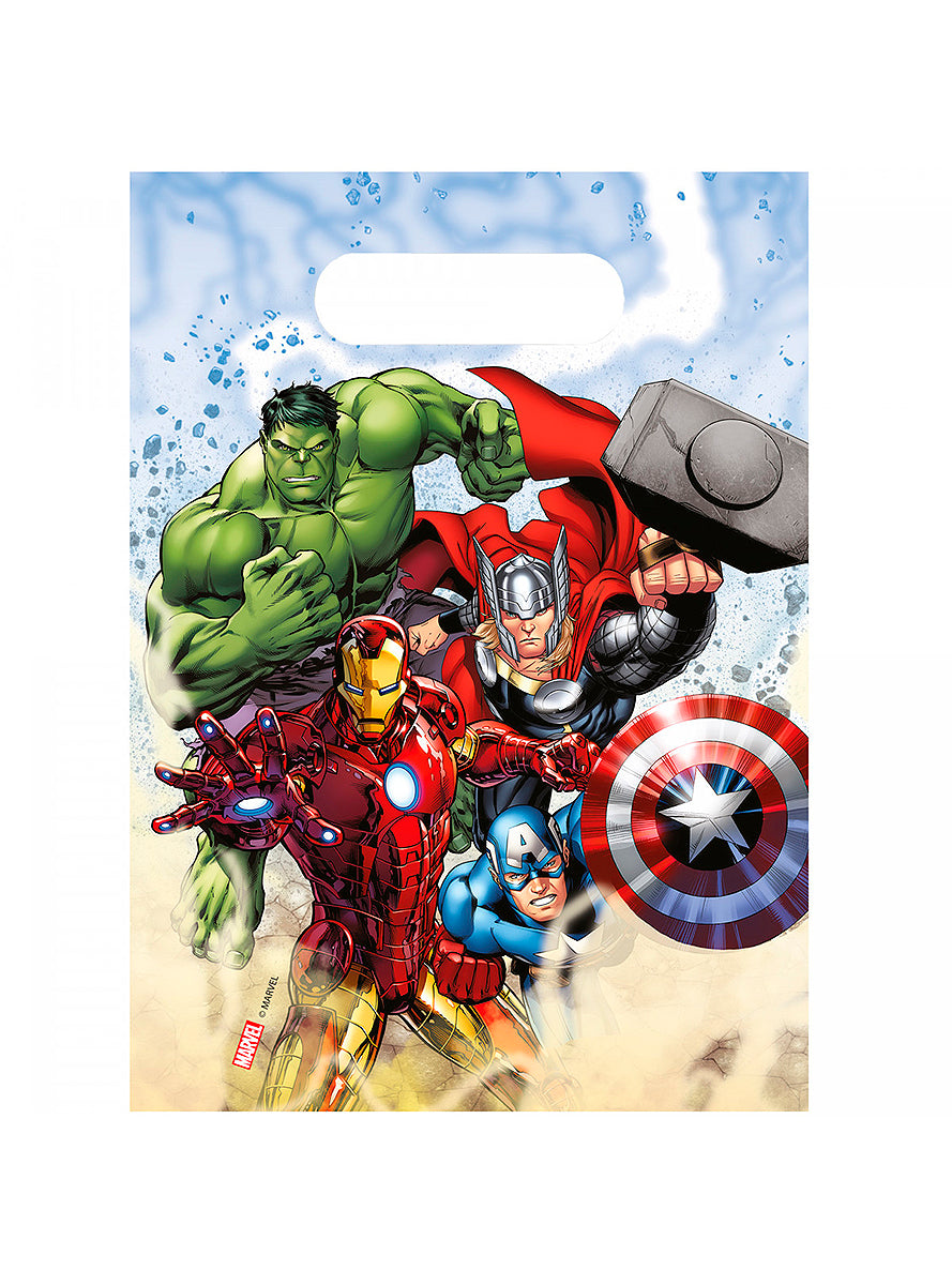 6 sachets à bonbons Avengers