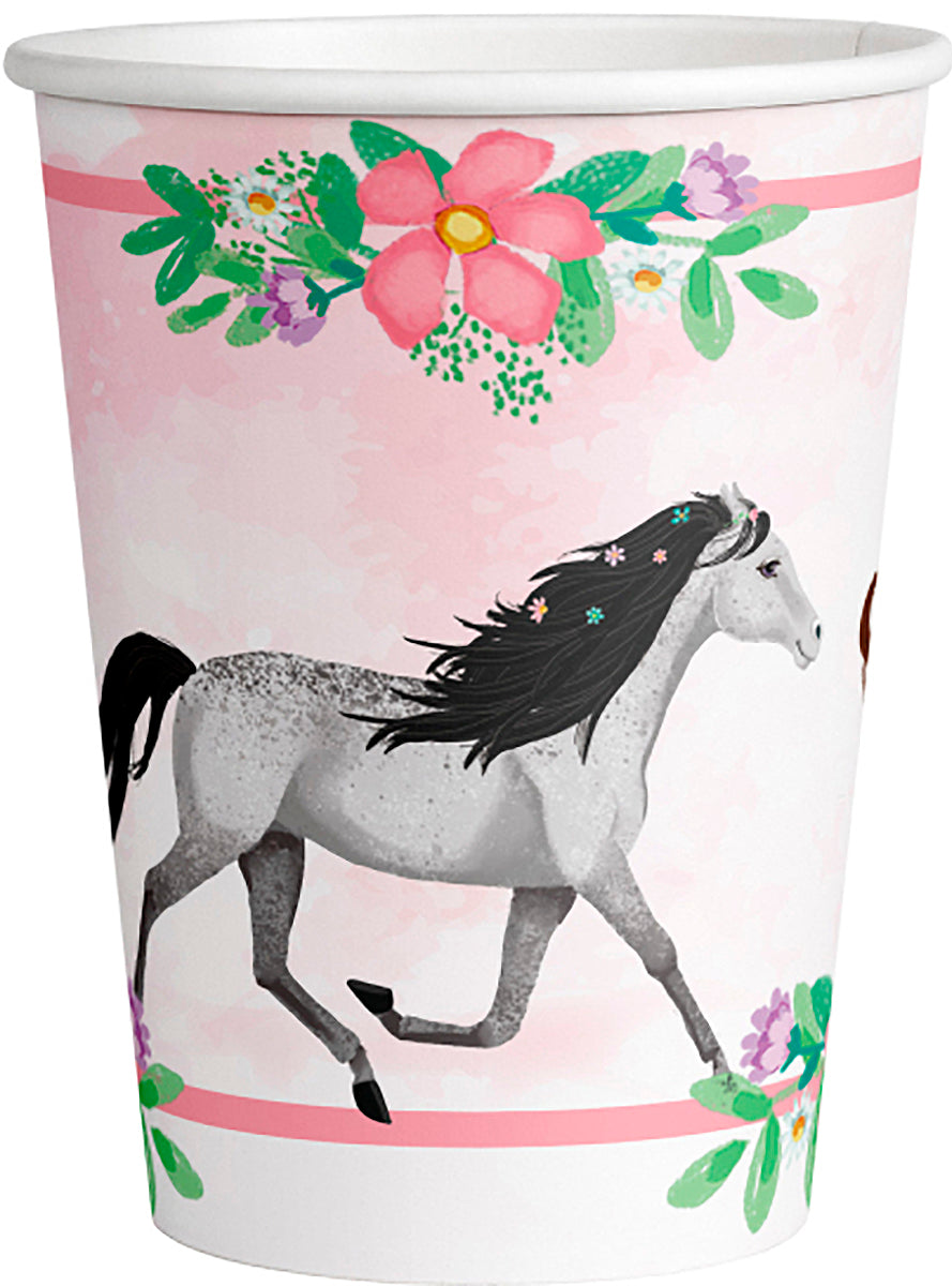 8 gobelets chevaux - Beautiful Horses