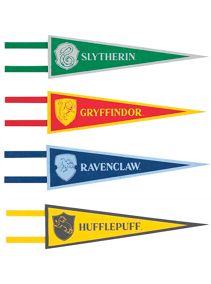 4 fanions de Harry Potter - Harry Potter World