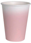 8 gobelets en forme de fleur rose