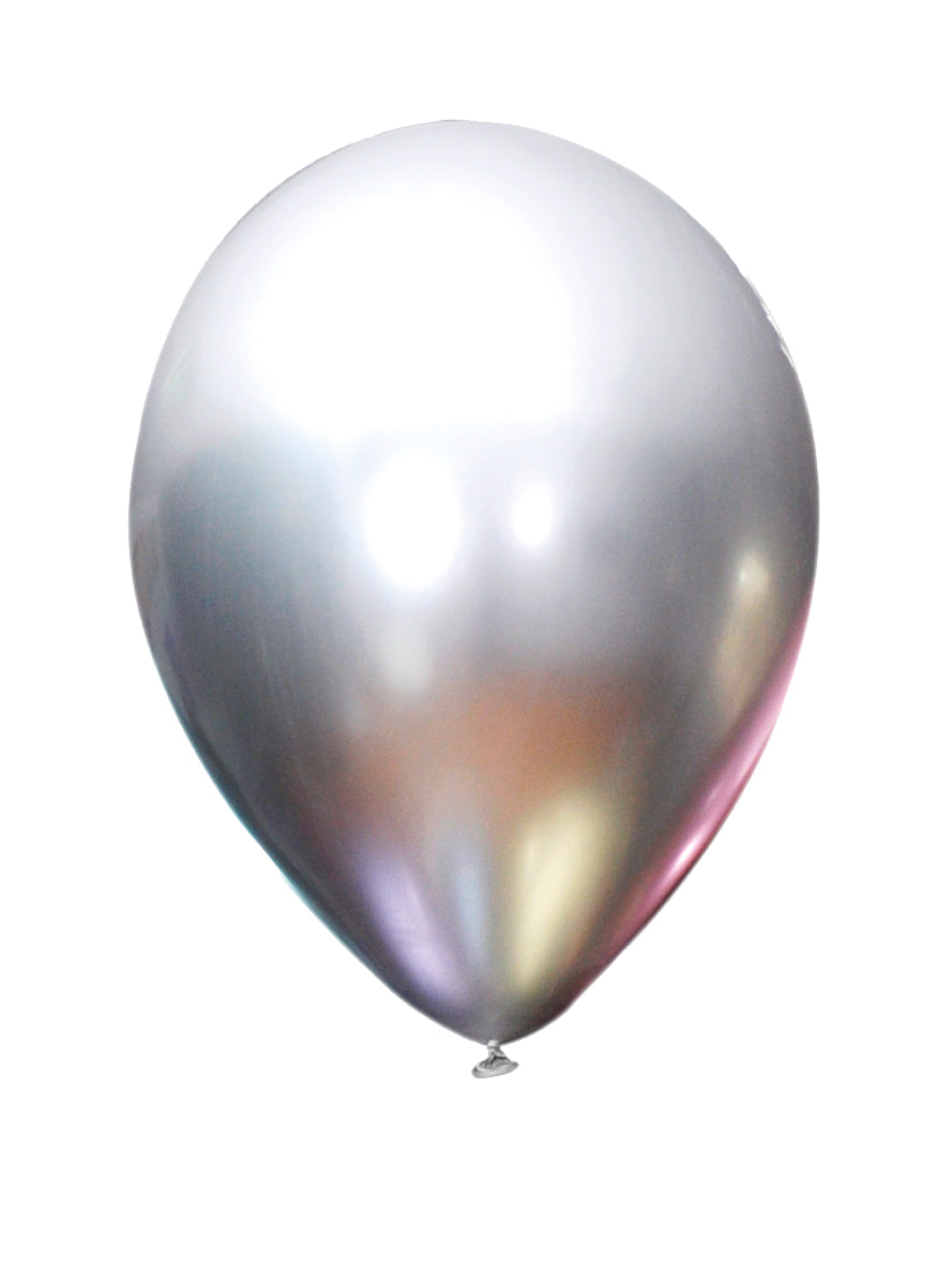 10 ballons argentés métallisés - Gamme couleur unie