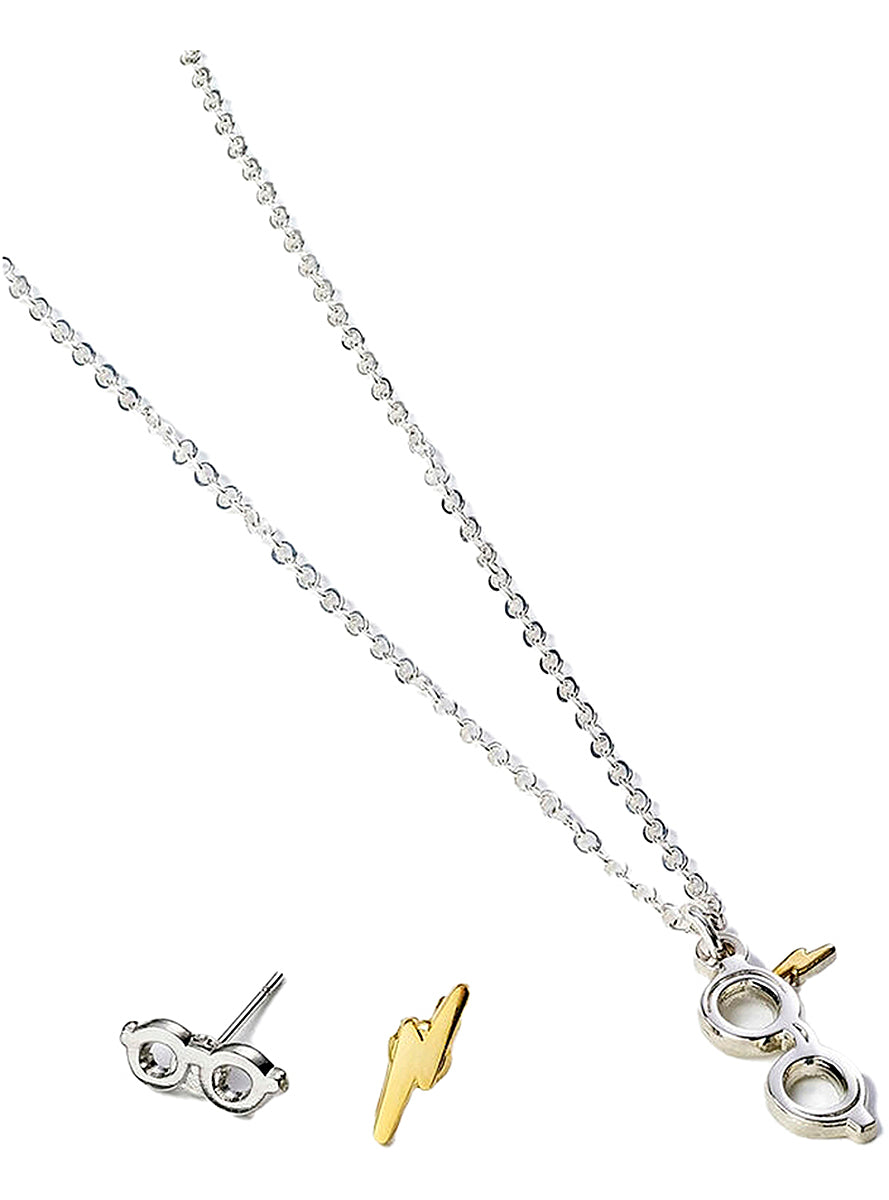 Coffret cadeau collier et boucles d'oreilles Poudlard - Harry Potter