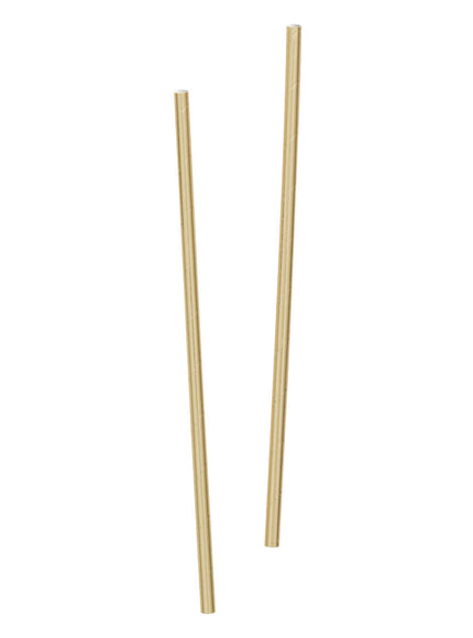 10 pailles dorées - Gamme couleur unie