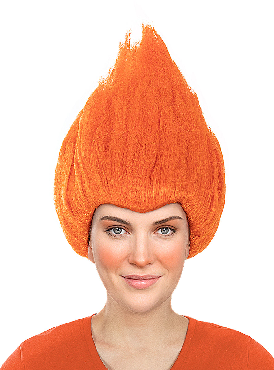 Perruque orange - Trolls
