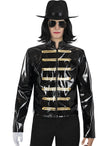 Perruque raide et lunettes de Michael Jackson