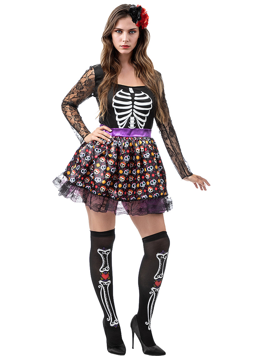Déguisement Catrina squelette femme