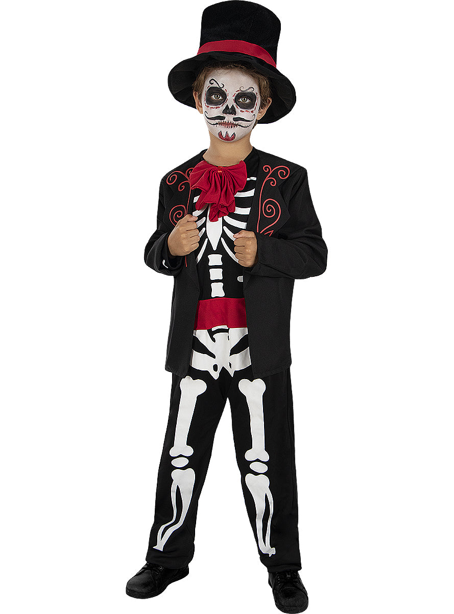 Déguisement Dia de los muertos squelette garçon