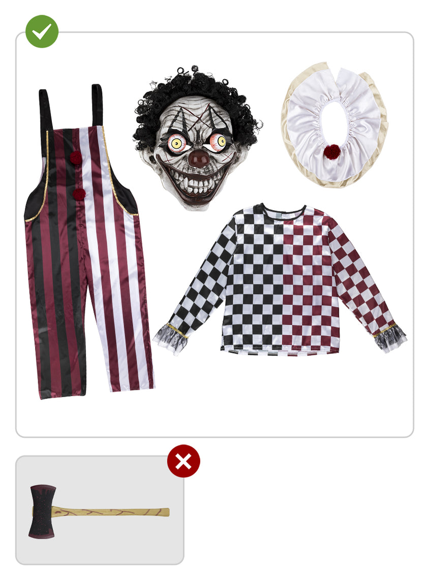 Déguisement clown tueur Premium homme
