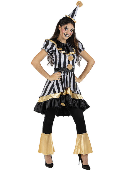 Déguisement clown tueur Deluxe femme grande taille