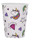 Kit décoration anniversaire licorne 8 personnes - Lovely Unicorn
