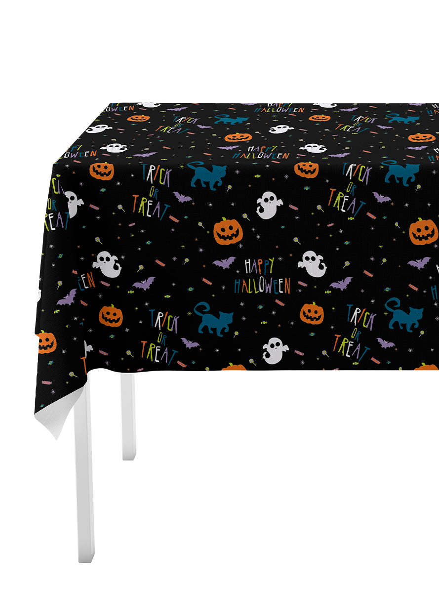 Kit décoration fête de Halloween citrouille 8 personnes - Happy Halloween