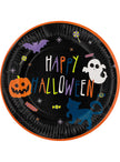 Kit décoration fête de Halloween citrouille 8 personnes - Happy Halloween