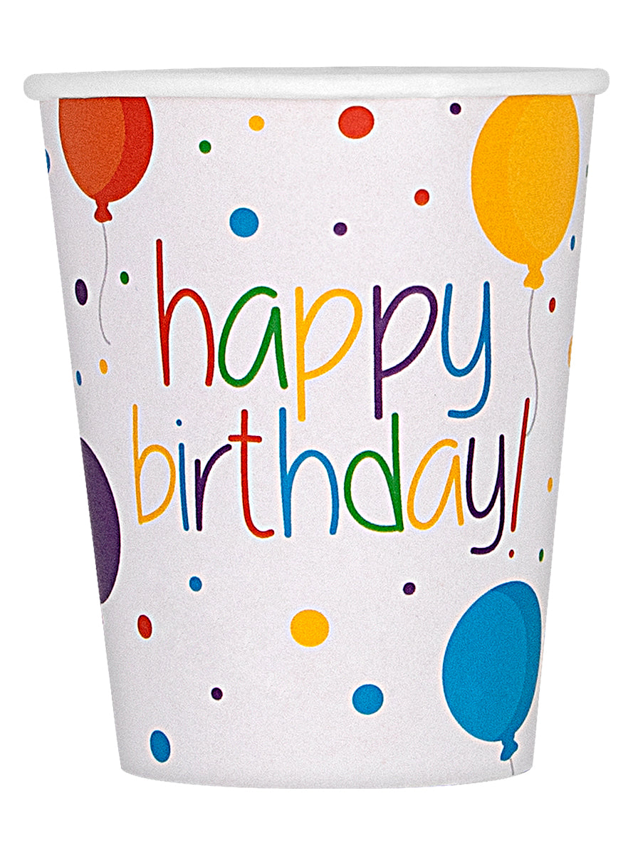 Kit décoration anniversaire 8 personnes - Happy Birthday