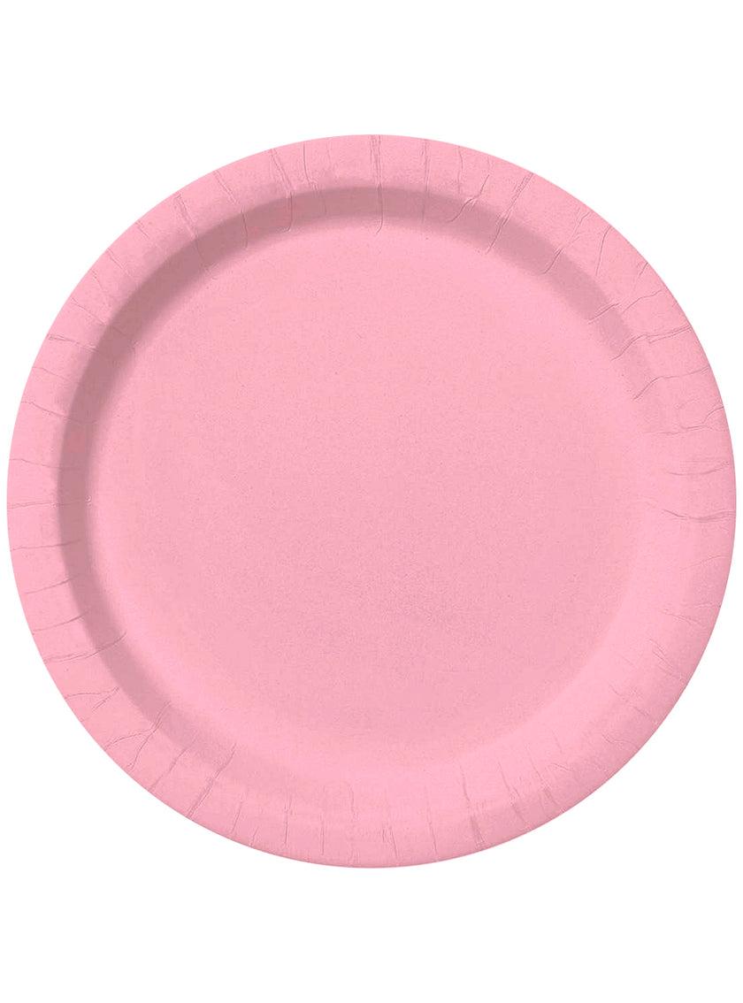 Kit décoration fête rose clair 8 personnes - Gamme couleur unie