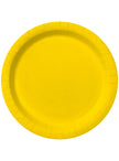 Kit décoration fête jaune 8 personnes - Gamme couleur unie