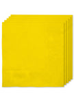 Kit décoration fête jaune 8 personnes - Gamme couleur unie