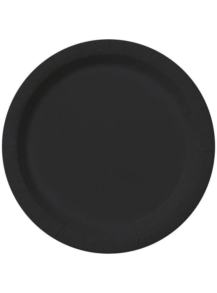 Kit décoration fête noir 8 personnes - Gamme couleur unie