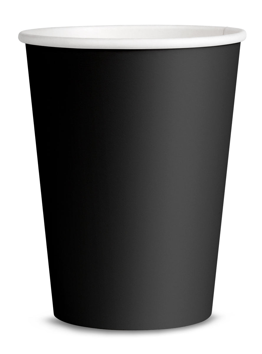 Kit décoration fête noir 8 personnes - Gamme couleur unie