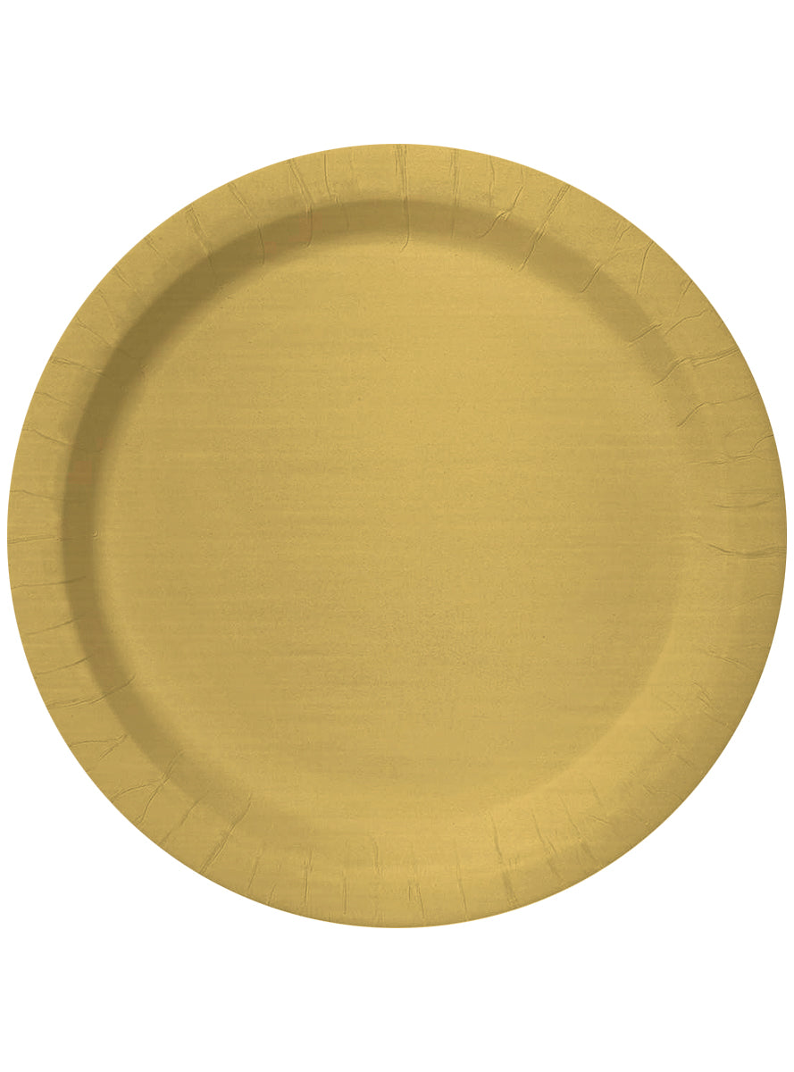 Kit décoration fête doré 8 personnes - Gamme couleur unie