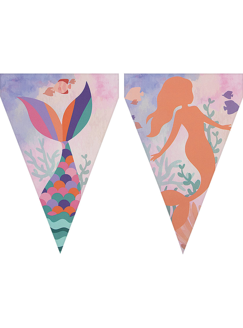 Kit décoration anniversaire sirènes Premium 8 personnes - Beautiful mermaid