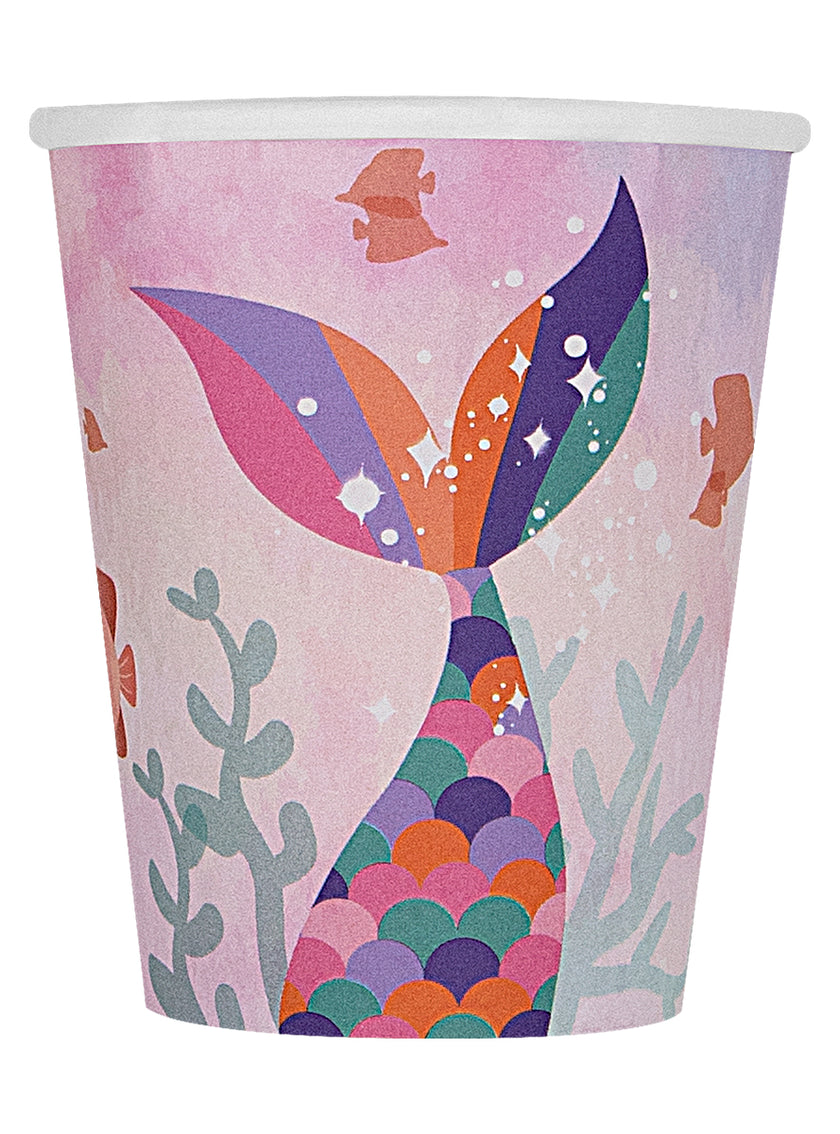 Kit décoration anniversaire sirènes Premium 8 personnes - Beautiful mermaid