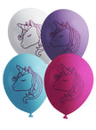 Kit décoration anniversaire licorne Premium 8 personnes - Lovely Unicorn