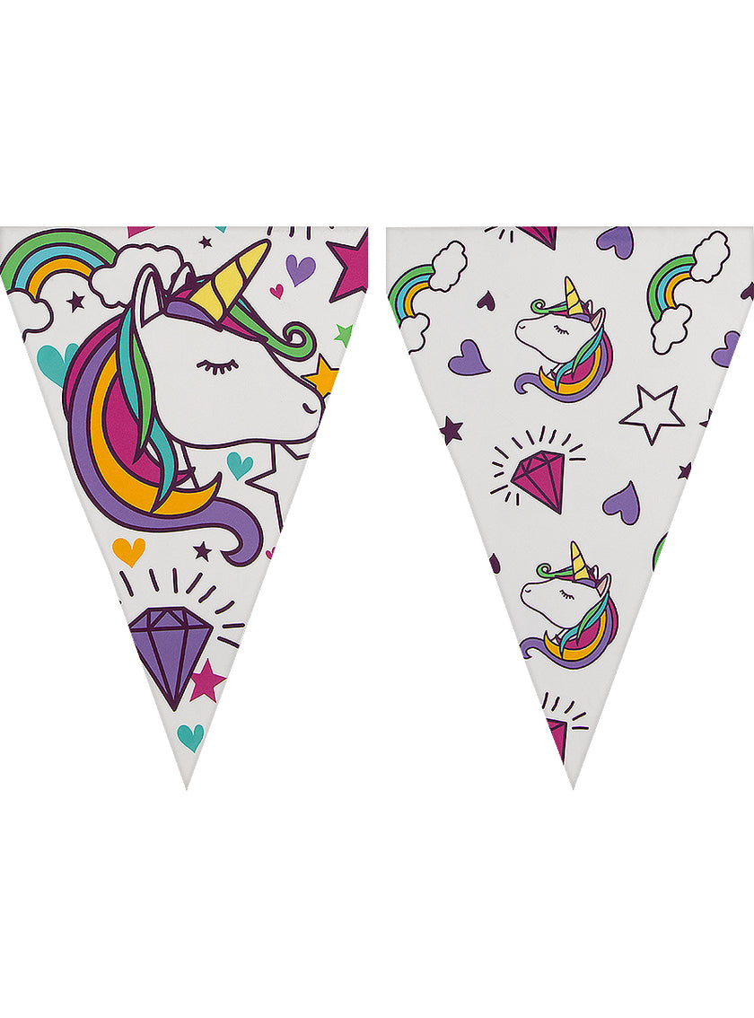 Kit décoration anniversaire licorne Premium 8 personnes - Lovely Unicorn