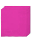 Kit décoration fête fuchsia Premium 8 personnes - Gamme couleur unie