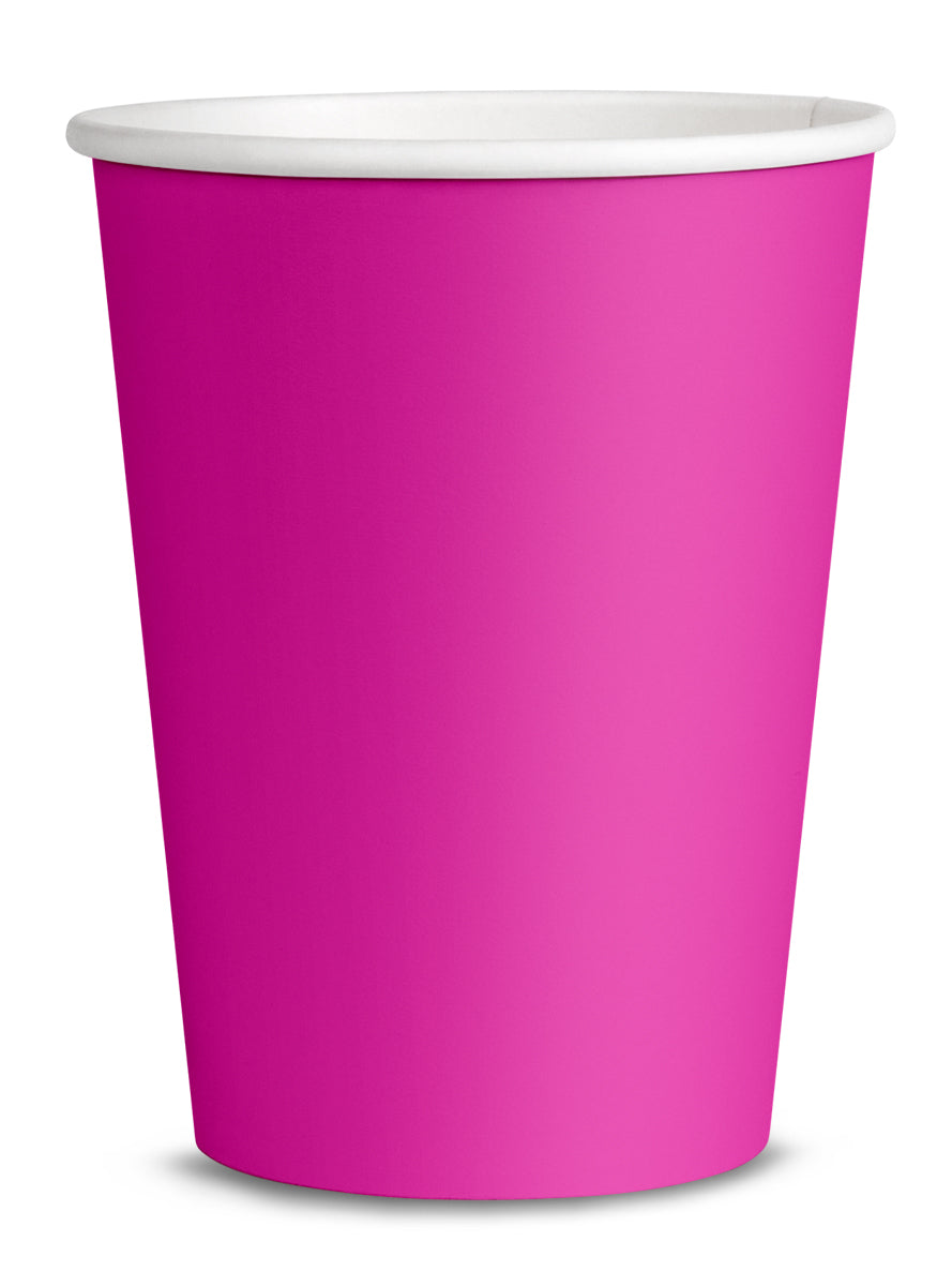 Kit décoration fête fuchsia Premium 8 personnes - Gamme couleur unie